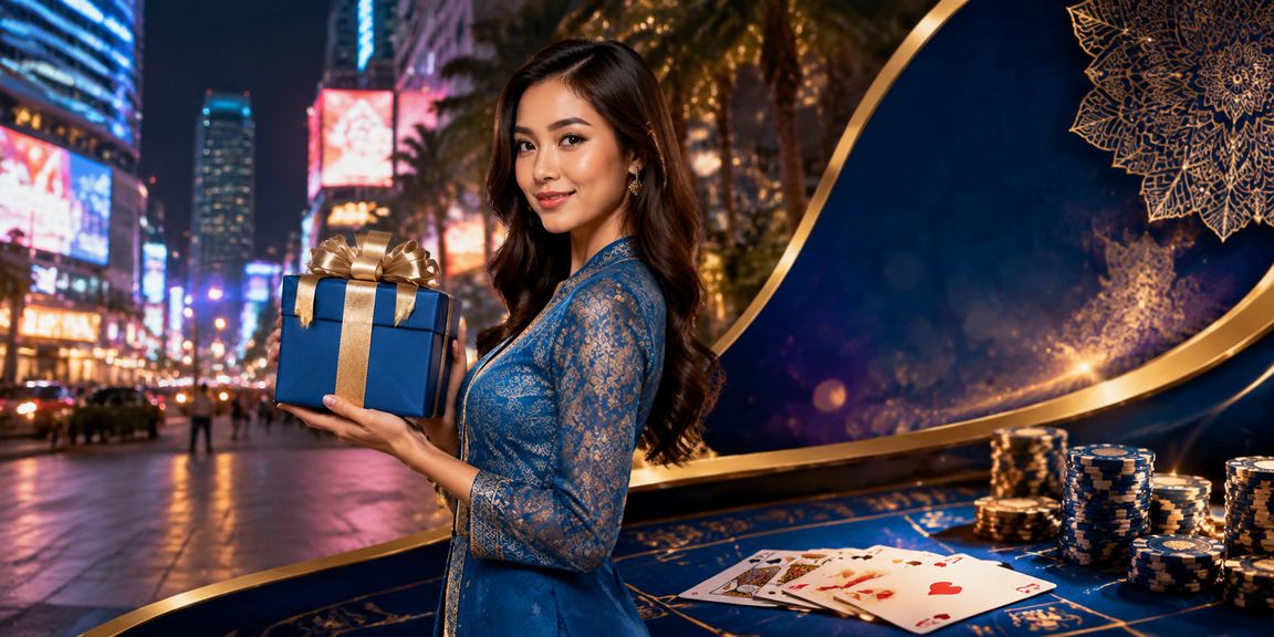 Permainan poker di Kuala Lumpur dengan pemain memakai baju kurung
